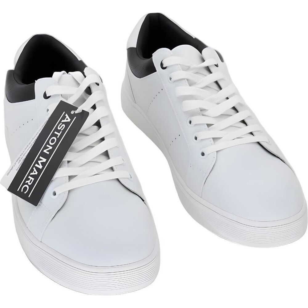 Aston Marc Mens Stallion Comfort Sneakers White 10.5 M